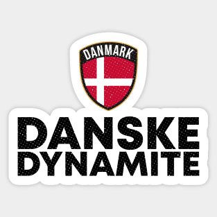 Danske Dynamite Danmark Denmark Black Sticker